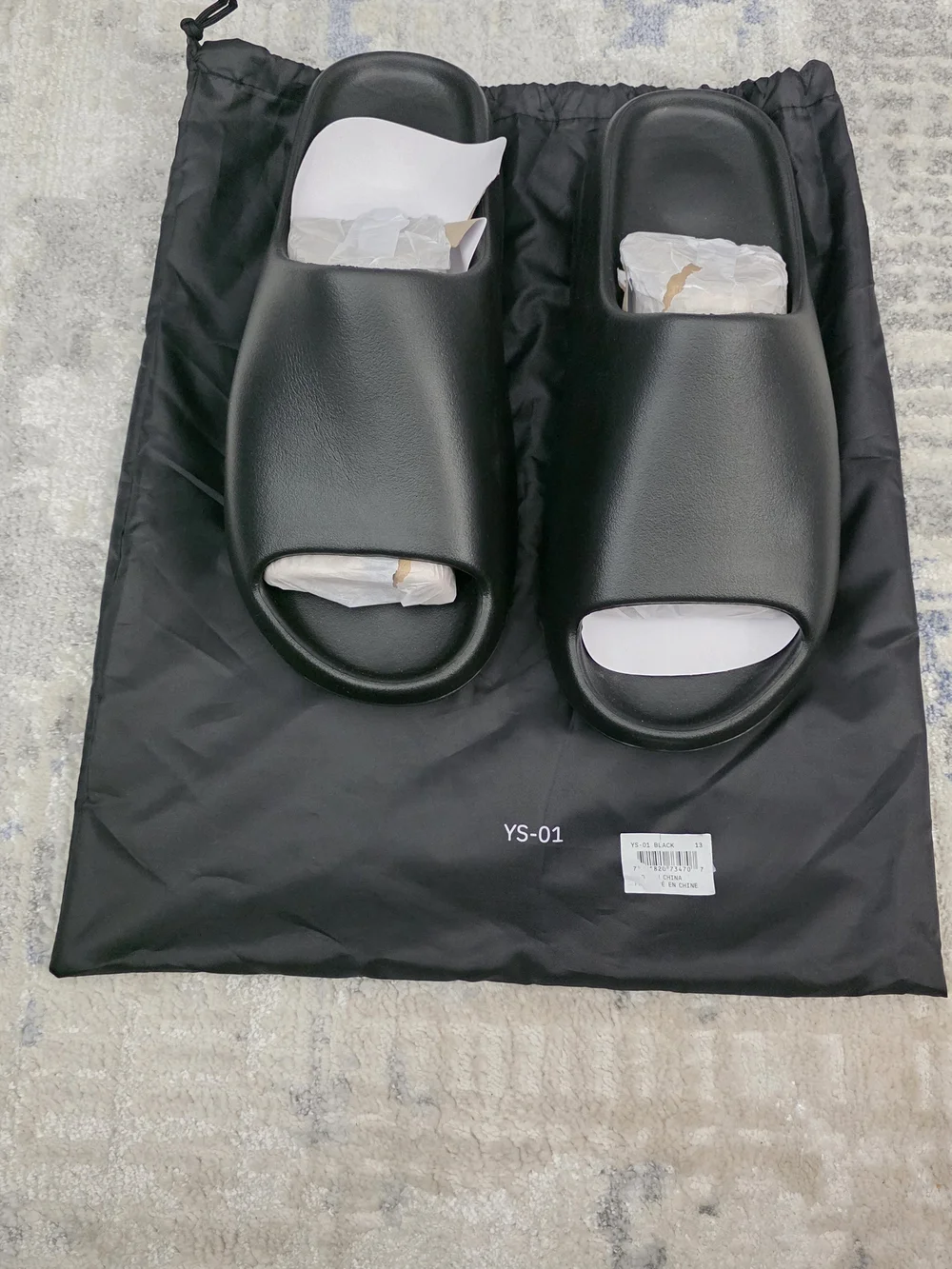 YEEZY Black Men’s Slides.  Size 13